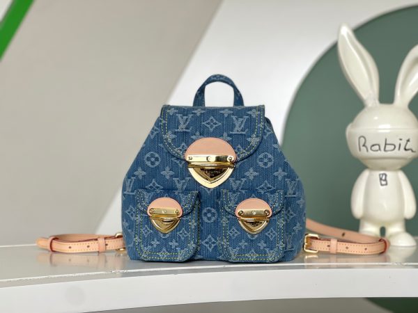 Denim Backpack (24x26x7 cm )