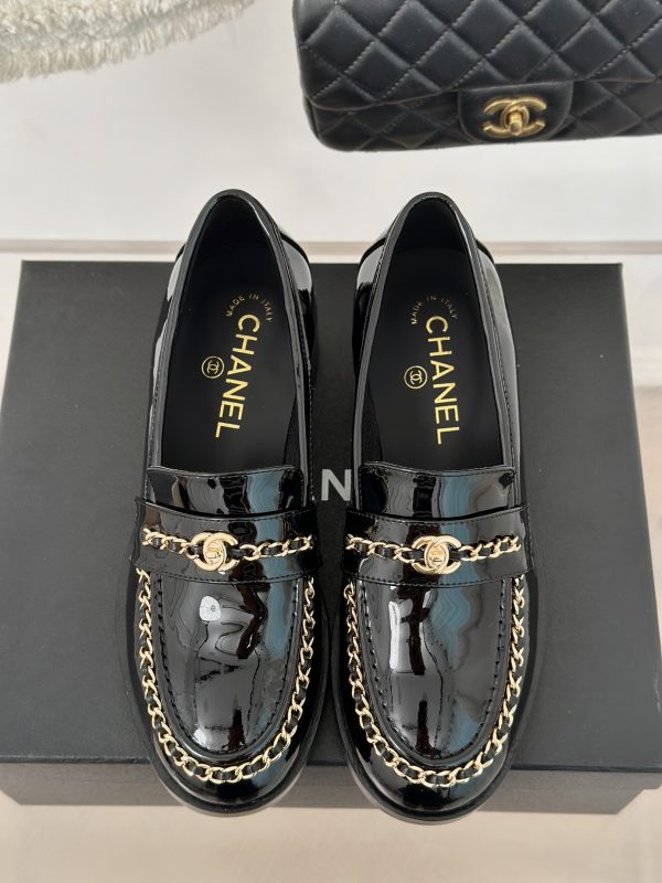 CHANE*??Chanel 24K new chain double C loafers - Image 6