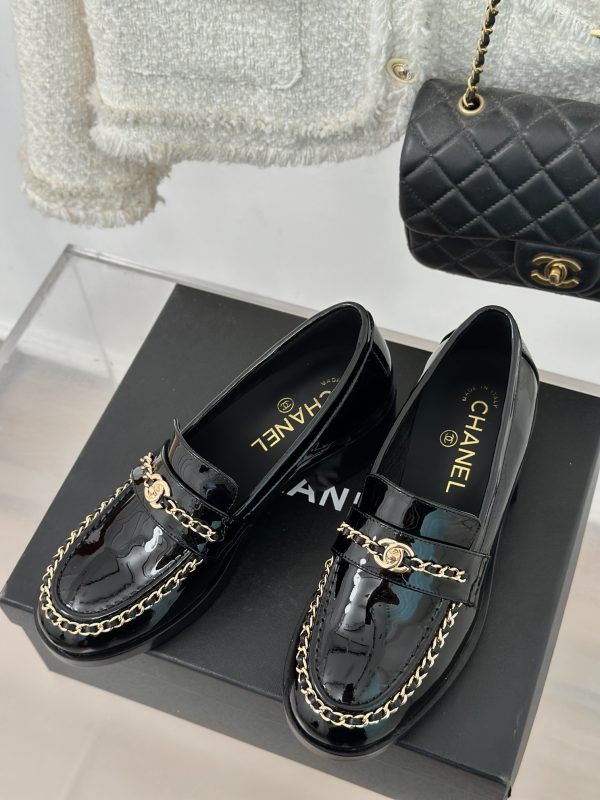 CHANE*??Chanel 24K new chain double C loafers - Image 4