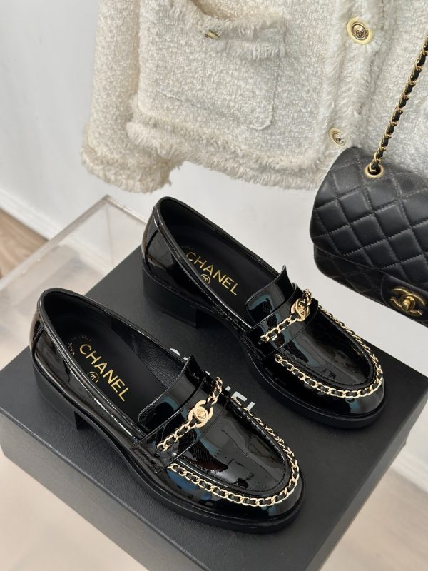 CHANE*??Chanel 24K new chain double C loafers - Image 5