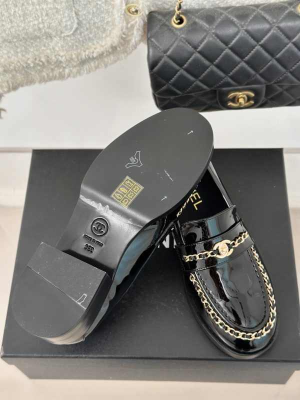CHANE*??Chanel 24K new chain double C loafers - Image 11
