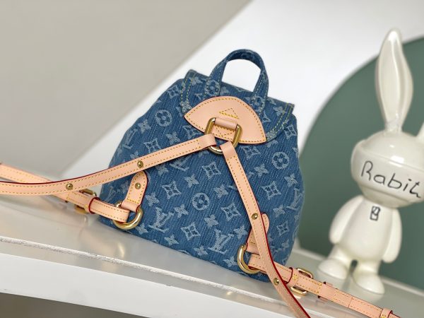 Denim Backpack (24x26x7 cm ) - Image 3