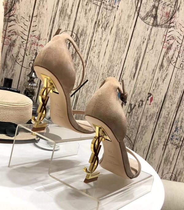 andals with YSL logo heels and square toes - Image 8